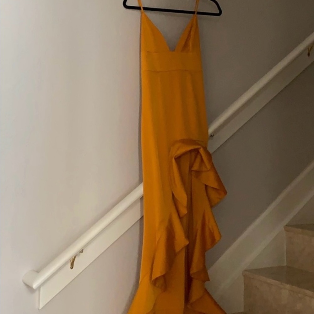 Lovers + Friends Mustard Maxi Dress